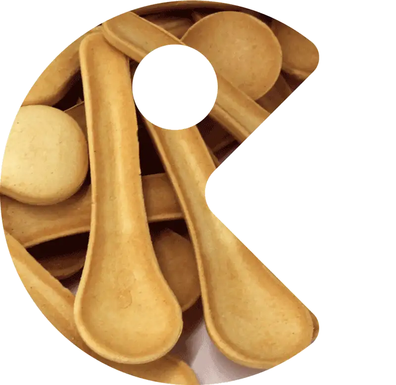Cuillettes en vrac intégrée dans le logo Ecopoon